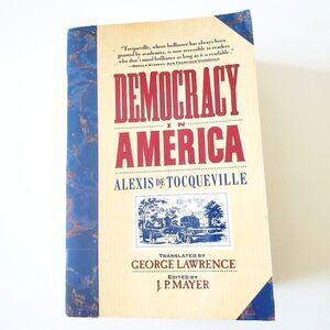 Vintage 80s Democracy In America Paperback By Alexis De Tocqueville
